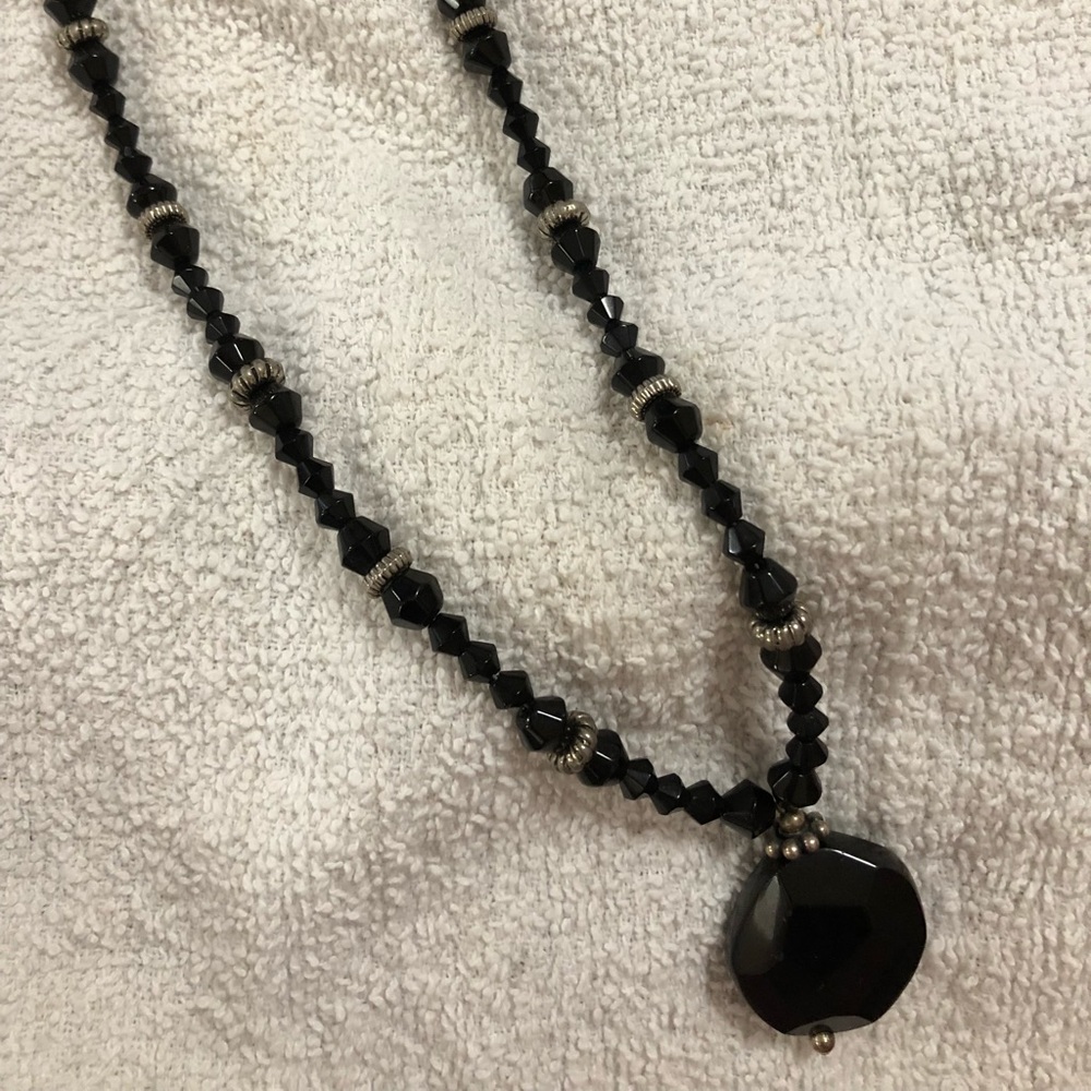 Glass bead necklace